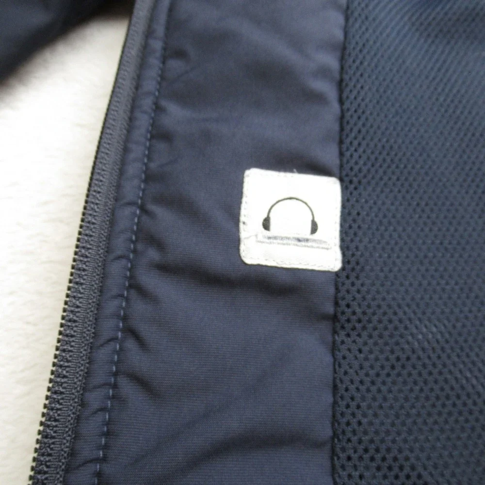 Nike The Athletic Dept Jacket Mens XL Navy Full Zip Warm Up Windbreaker VTG 90's